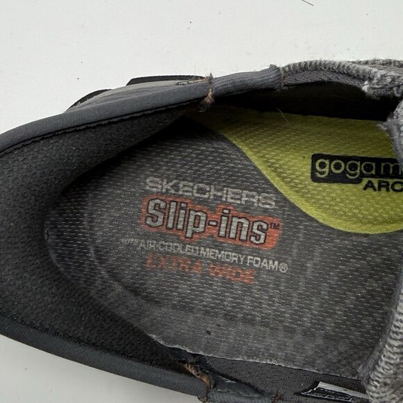 Skechers Respected Holmgren Shoes Mens 8.5 Extra Wide Gray Easy On Slip Ins main image 14